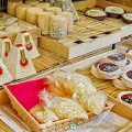 A range of goat and sheep-milk cheeses